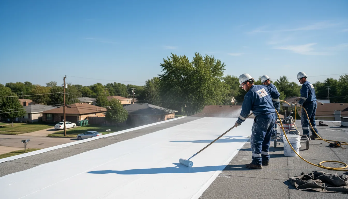 Commercial roof coating in Fontana, CA near me